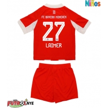 Camiseta Bayern Munich Konrad Laimer #27 Primera Equipación para niños 2025-26 manga corta (+ pantalones cortos)